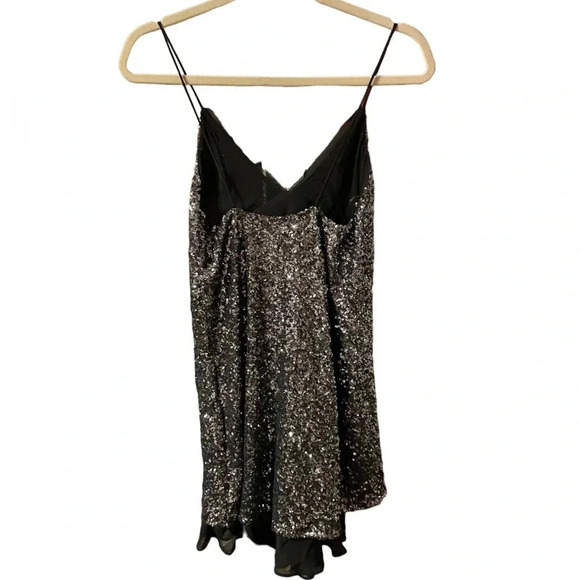 ZARA SEQUIN LACE DRESS - Picture 4 of 8
